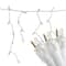 100ct. LED Wide Angle Icicle Christmas Lights With White Wire